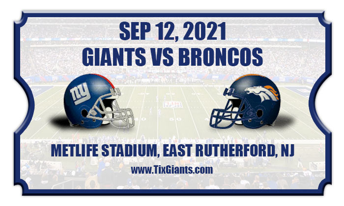 2021 Giants Vs Broncos
