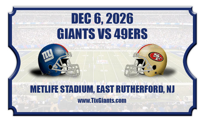 2026 Giants Vs 49ers