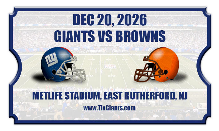 2026 Giants Vs Browns