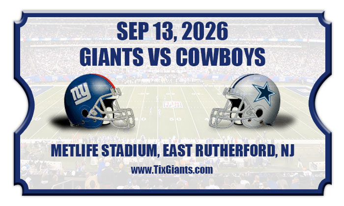 2026 Giants Vs Cowboys