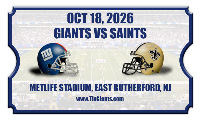 2026 Giants Vs Saints