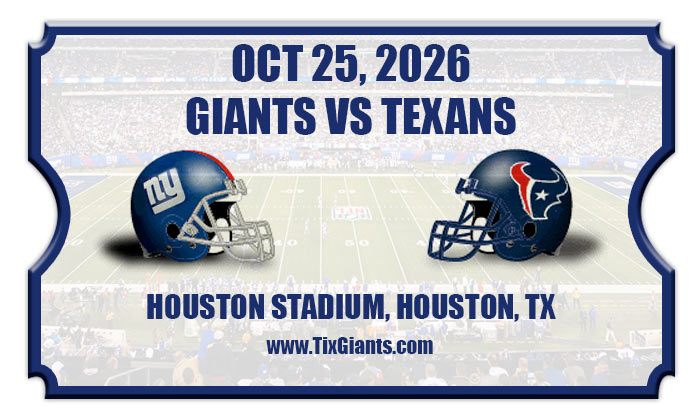 2026 Giants Vs Texans